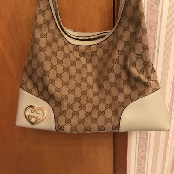 Authentic  Guccui monogram hobo with GG design. - Picture 5 of 5